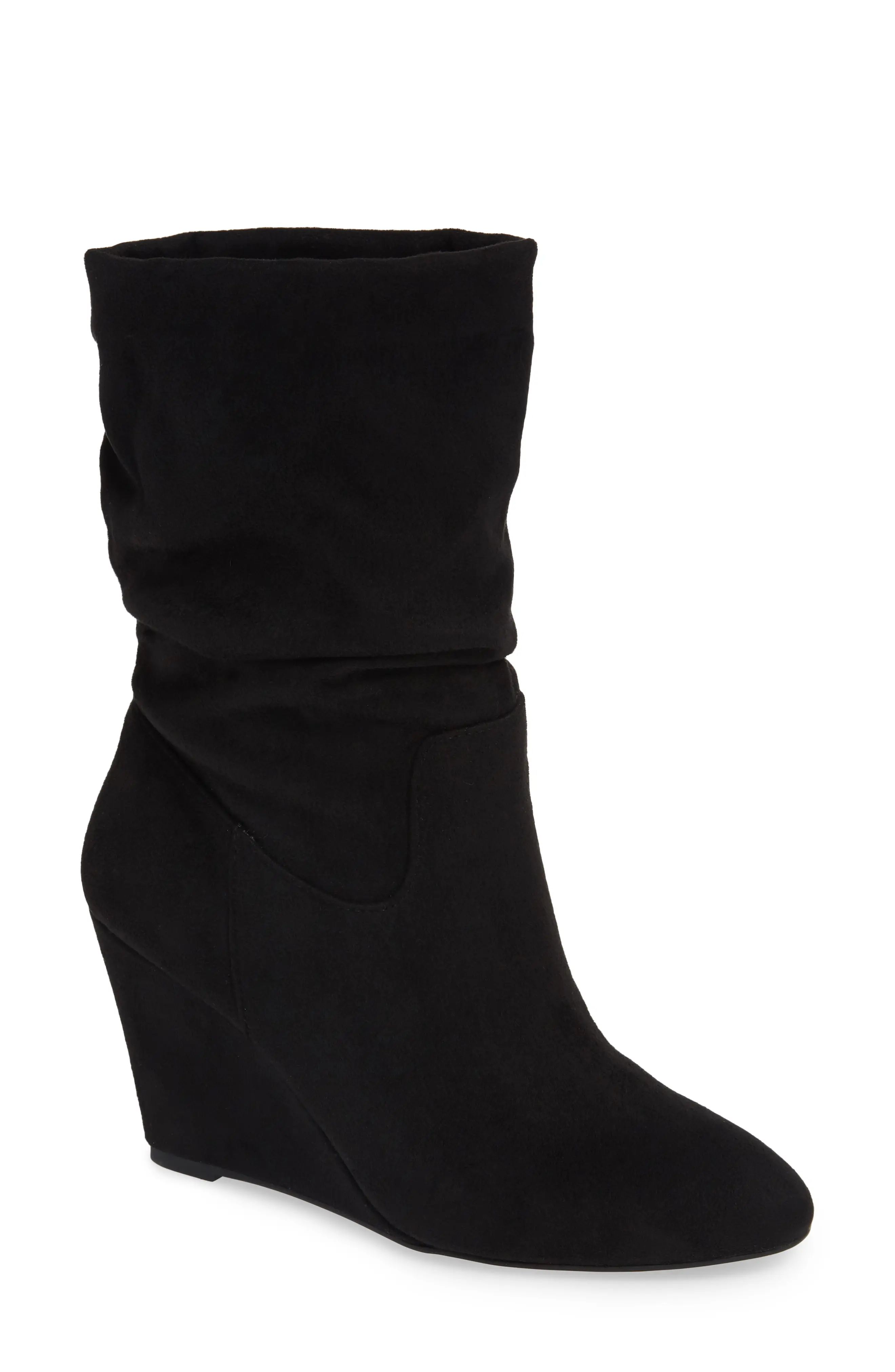 Women's Athena Alexander Slouch Wedge Bootie, Size 5 M - Black | Nordstrom