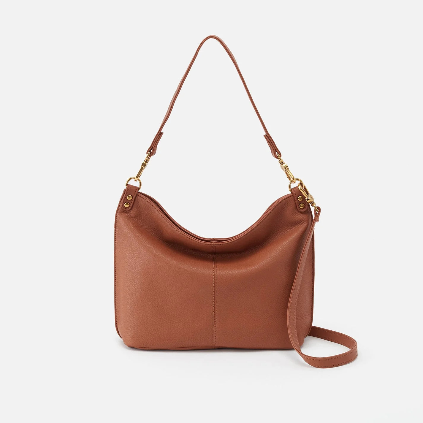 Pier Shoulder Bag in Pebbled Leather - Cashew | HOBO Bags