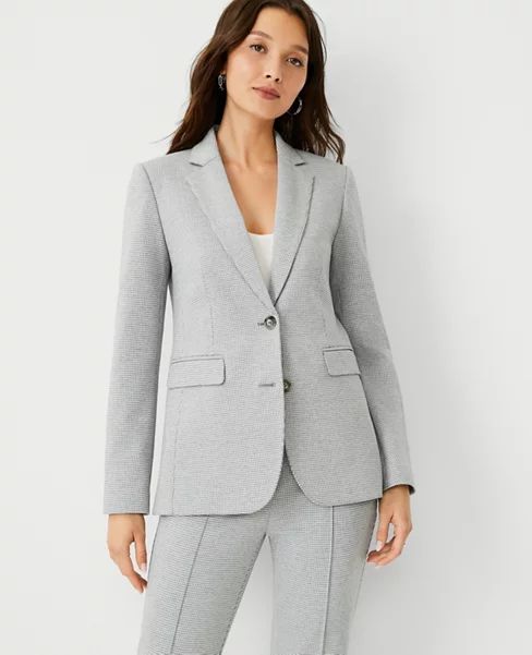 The Notched Two Button Blazer in Houndstooth | Ann Taylor (US)