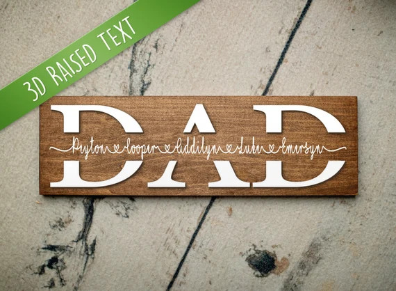 Fathers Day Gift | Dad Sign | Gift for Dad | Sign for Dad | Gift for Father | Personalized Father... | Etsy (US)
