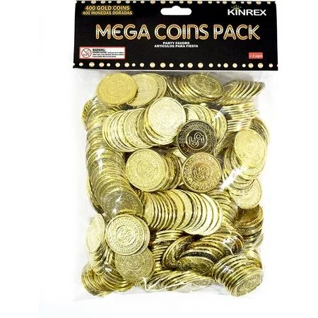KINREX Plastic Gold Coins - Mega Novelty Pack - St. Patricks Coin - 400 Count - Great for Kids Toddl | Walmart (US)