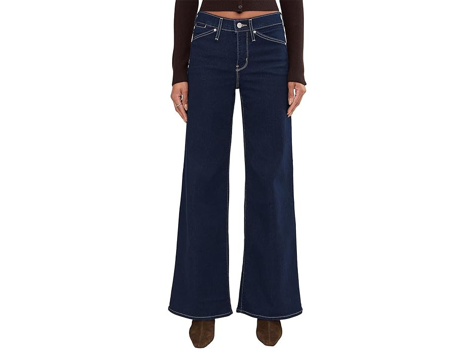Levi's(r) Womens 318 Styled Shape Wide Leg Women's Jeans Darkest Sky : 28 32, Cotton/Denim/Elastane | Zappos