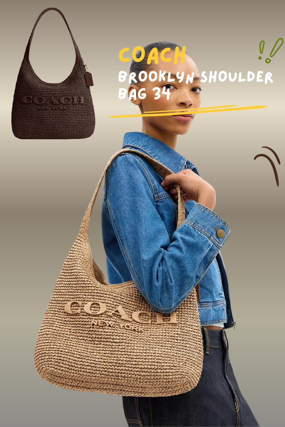 Coach Brooklyn 34 Raffia Shoulder Bag – The Perfect Summer Brown Bag!!! 

The natural raffia texture paired with the warm brown tone gives this bag a relaxed yet elevated look that works perfectly with summer outfits.

It’s lightweight, stylish, and easy to wear with casual looks, vacation outfits, linen pieces, or everyday neutral styling.
 

 #LTKstyletip #LTKbag #LTKgiftguide