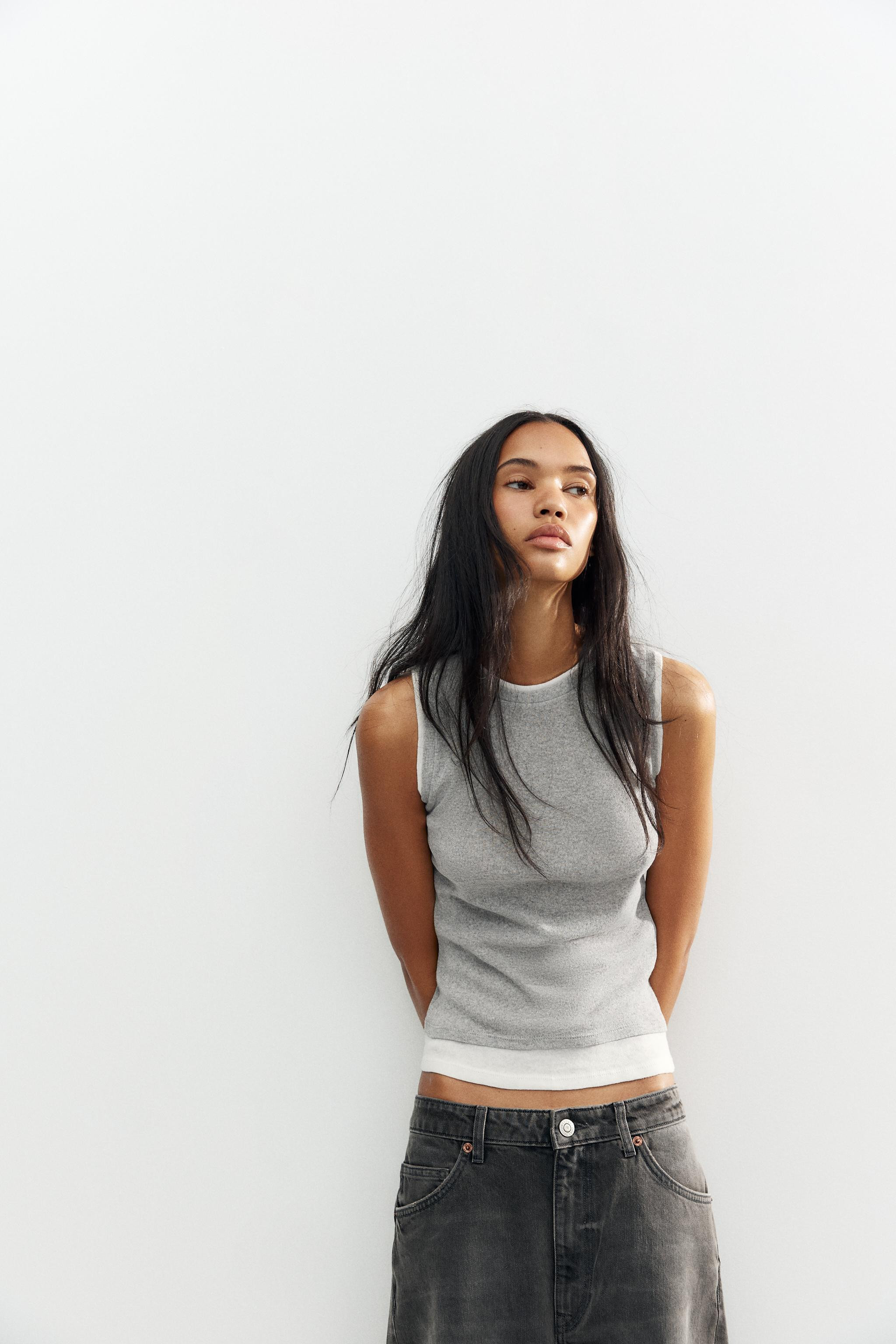DOUBLE LAYER T-SHIRT | Zara US