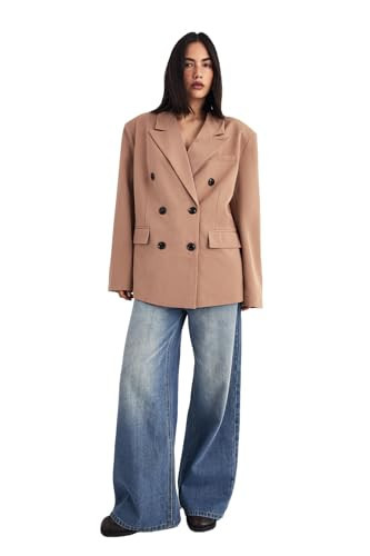 Nasty Gal Tailored Double Breasted Oversized Blazer | Amazon (US)