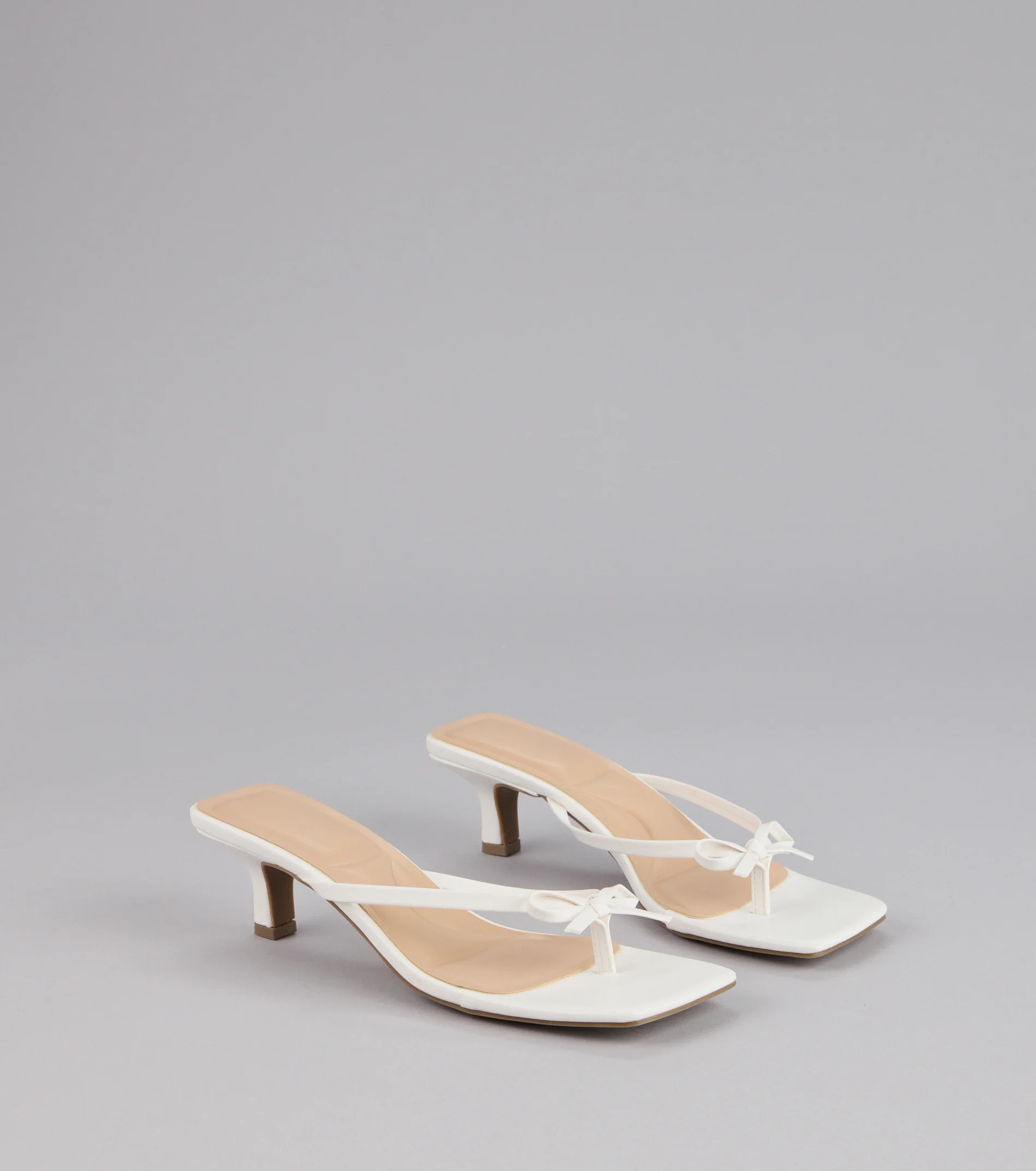 Play Nice Bow Thong Heels | Windsor Stores