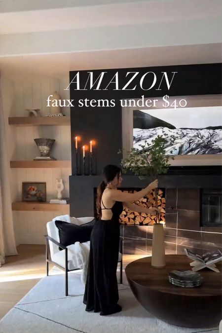 Long faux stems from Amazon

Living room, black dress, faux florals, cream rug, coffee, chair

#LTKFamily #LTKStyleTip #LTKHome