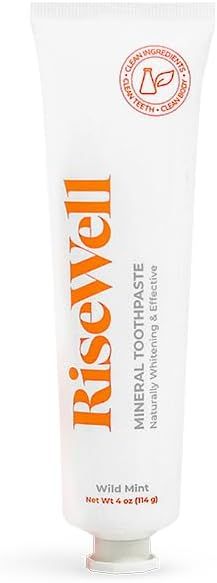 RiseWell Mineral Toothpaste - Natural Hydroxyapatite Toothpaste - Fluoride-Free, SLS-Free, Natura... | Amazon (US)