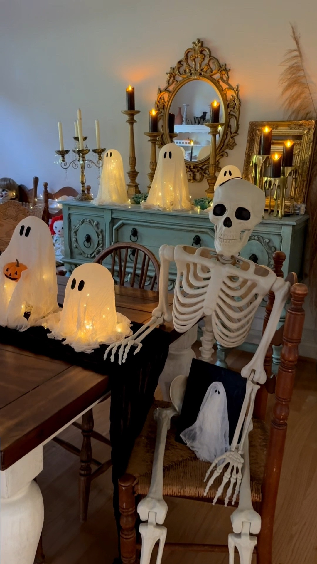 DIY viral cheesecloth ghosts // linked all the materials needed for this project ✨🕯️👻

#LTKSeasonal #LTKHome #LTKParties