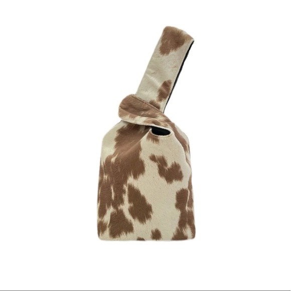 Tan cow suede yaito knot bag | Poshmark