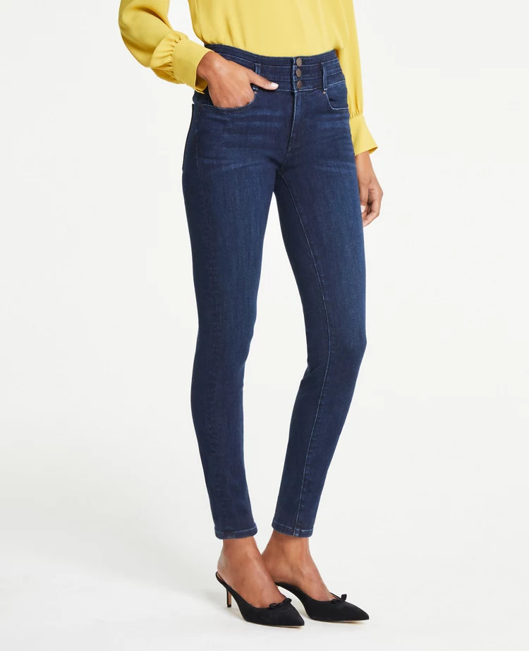 Petite High Rise Performance Stretch Skinny Jeans | Ann Taylor (US)