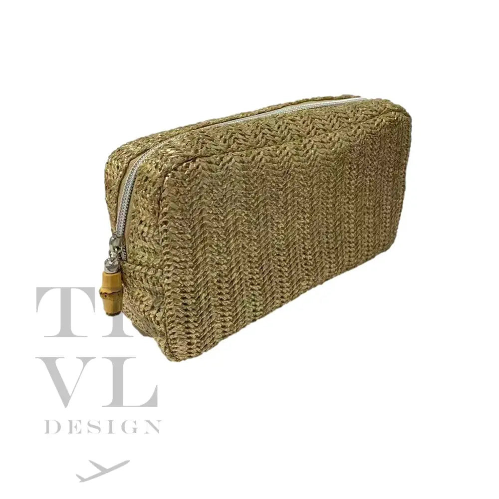 GLAM BAG - STRAW METALLIC GOLD | TRVL DESIGN