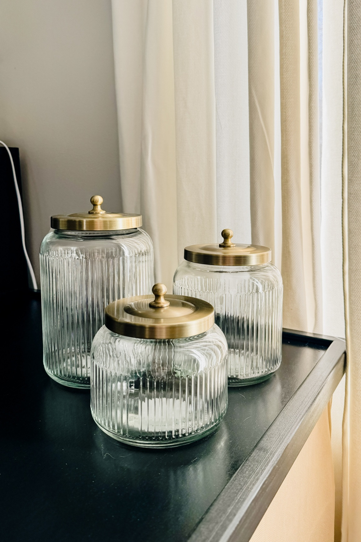 30% OFF ✨ Threshold brass bath glass storage jars | target home | new at target ~ new threshold 2024 | bathroom storage | laundry storage 

#LTKfindsunder50 #LTKhome #LTKsalealert