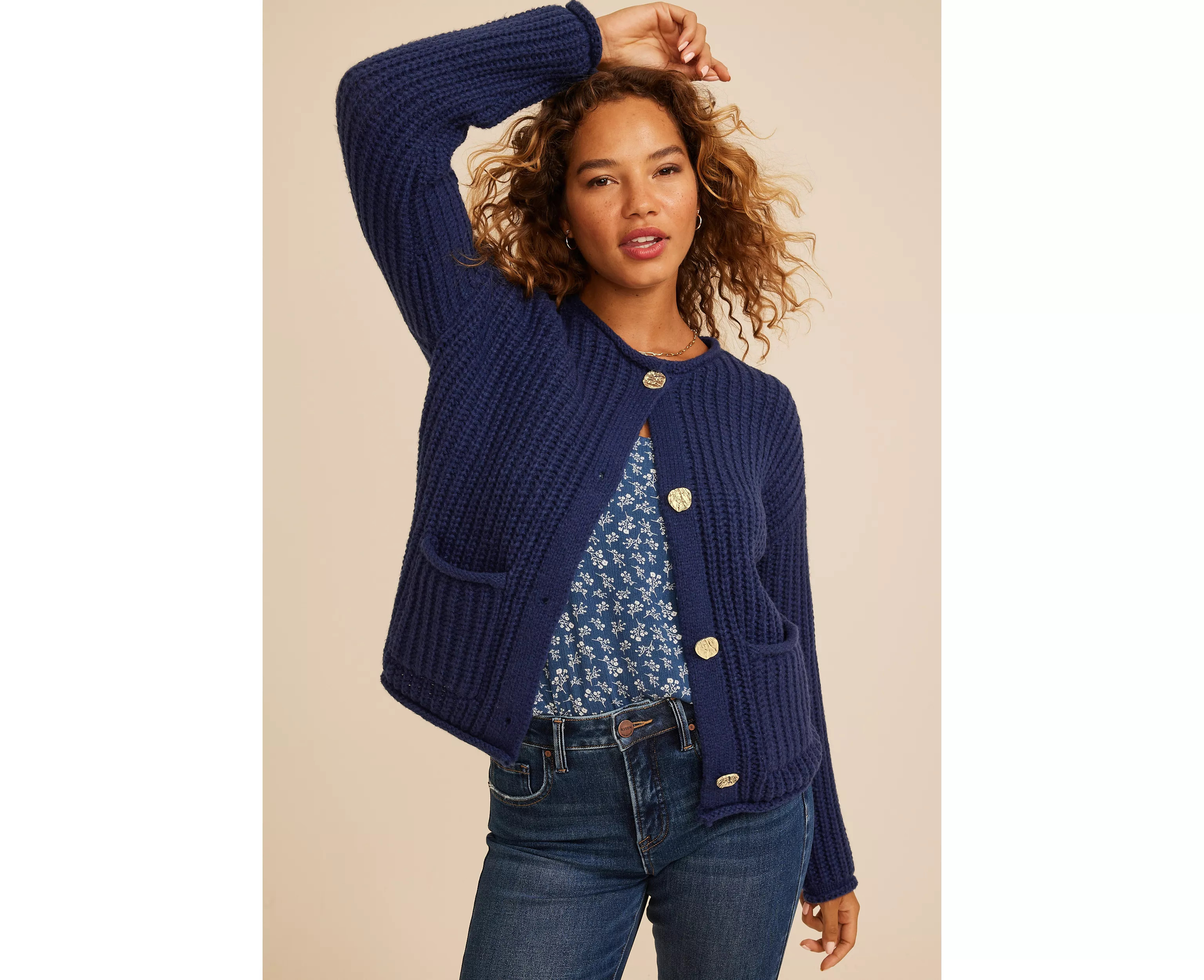 Chunky Stitch Button Front Cardigan | maurices | Maurices