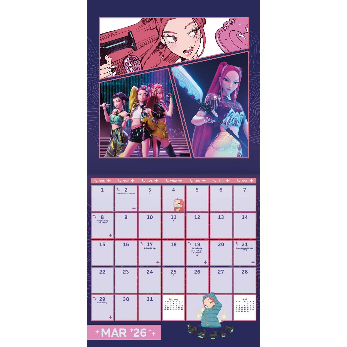 Netflix 2026 Kpop Demon Hunters 12"x12" Wall Calendar | Target