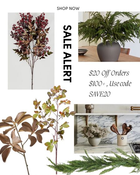 Afloral is having a sale!! Spend $100 and get $20 off!! Now is the time to get your Christmas greenery!! 

#LTKhome #LTKSeasonal #LTKsalealert