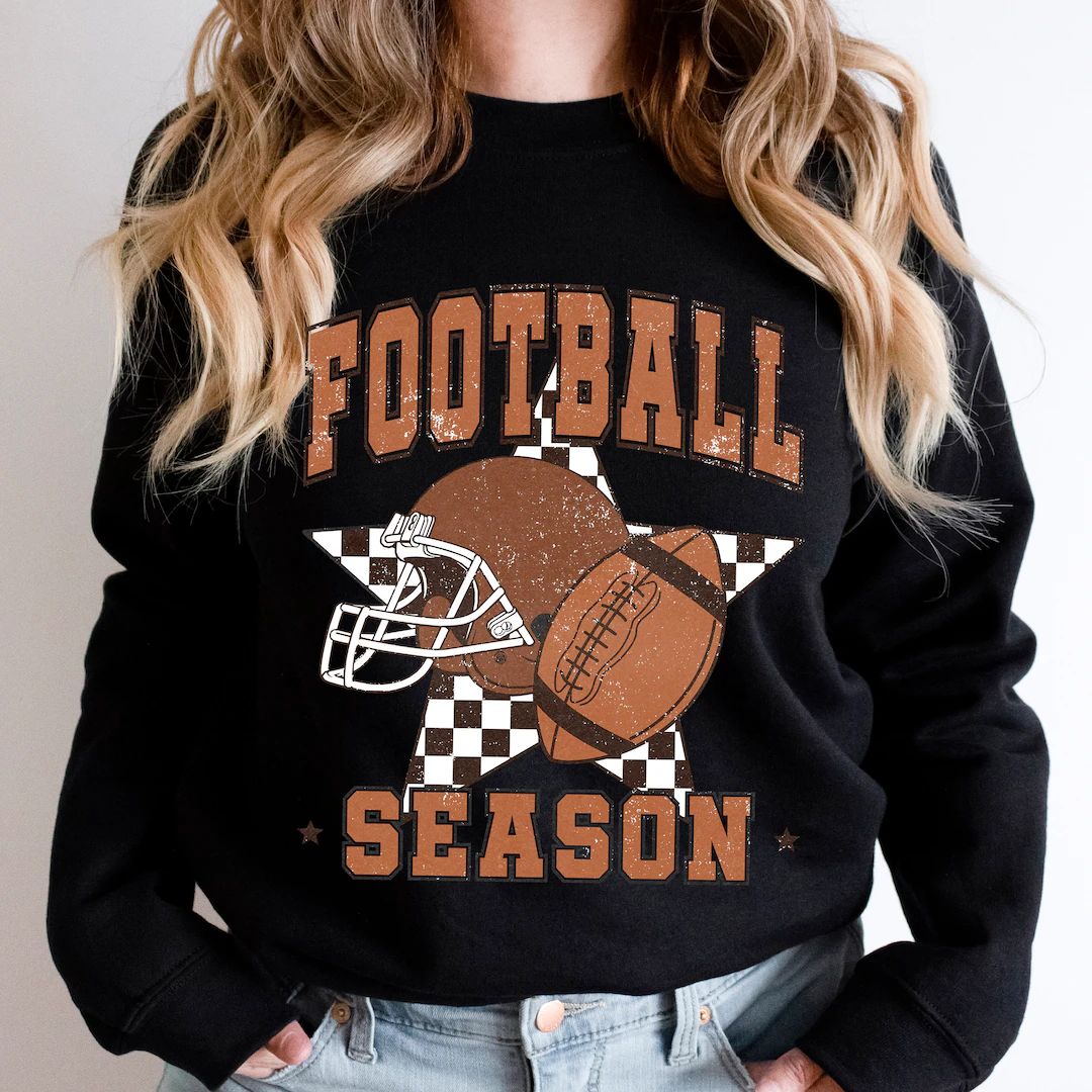 Football Gameday Sweatshirt, Football Crewneck, Gameday Crewneck, Football Game Sweatshirts, Foot... | Etsy (US)