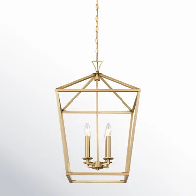 Hastings 4 - Light Lantern Geometric Chandelier | Wayfair North America