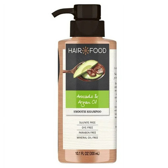 Hair Food Smooth Shampoo, Avocado Argan Oil, Sulfate Free, for Color Treated Hair, 10.1 fl oz | Walmart (US)