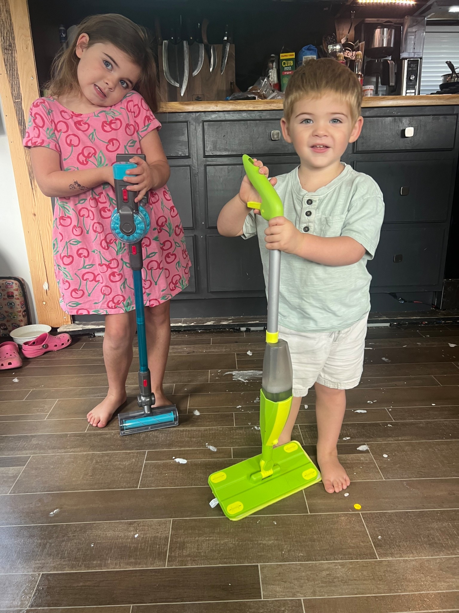 Toys they play with that actually clean! Immediately adds to cart! It’s a win win they are having fun and my house is getting clean! Ignore the paint on the floor we are in the middle of remodeling still. 

#LTKKids #LTKFamily #LTKFindsUnder50