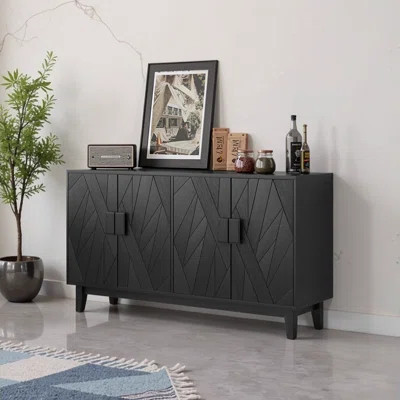 Modern Style Black Multifunctional Buffet Cabinet for Living Room, Dining Room and More | Wayfair North America