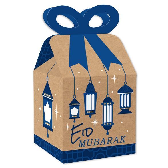Big Dot of Happiness Ramadan - Square Favor Gift Boxes - Eid Mubarak Party Bow Boxes - Set of 12 | Target