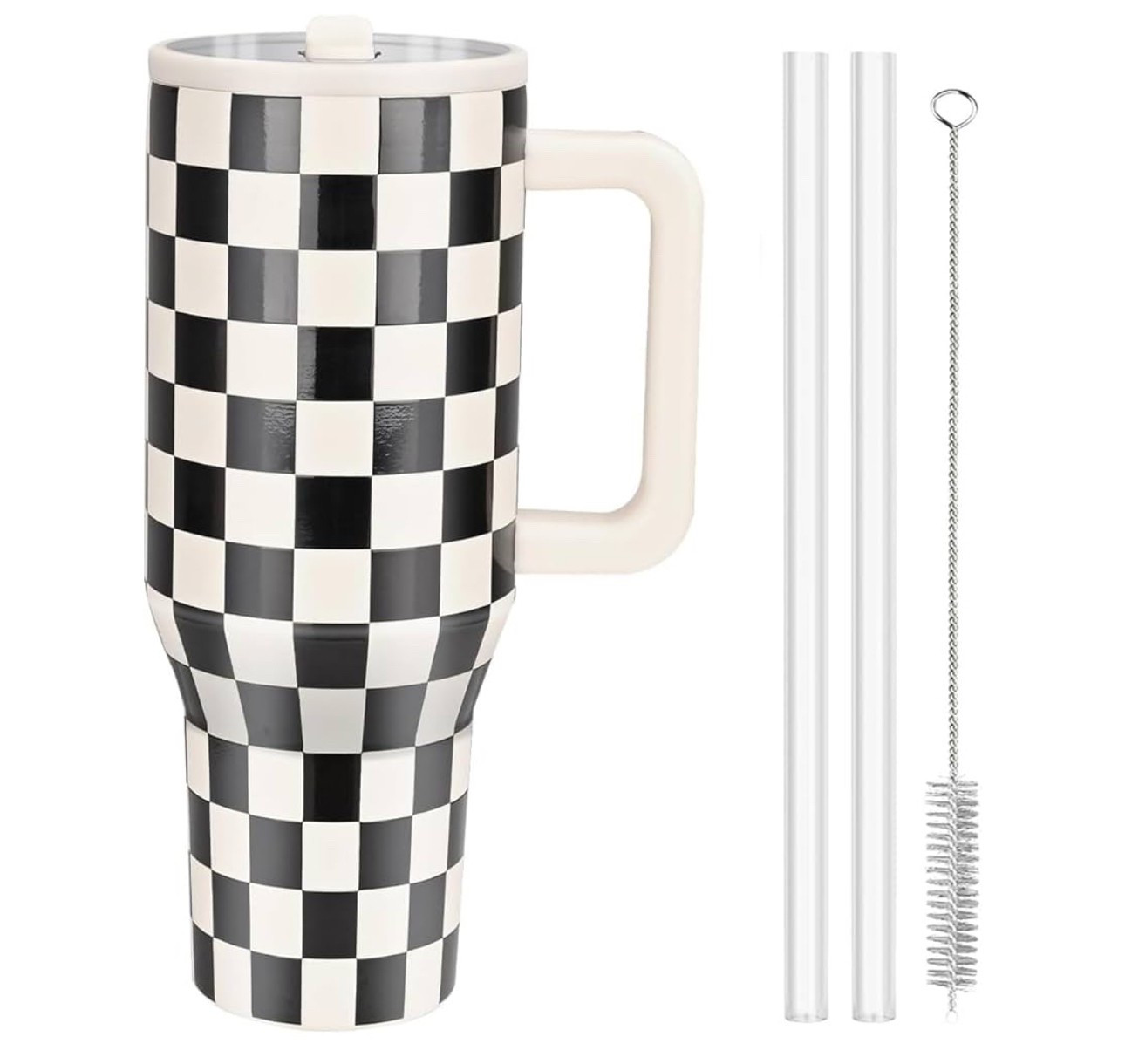 29% off 🎉

40oz Tumbler with Handle & Flip Straw | 100% Leak Resistant Water Bottle | Black White Check | Insulated Cup Reusable Stainless Steel Water Bottle Travel Mug (Black White Check)

#LTKSaleAlert #LTKSpringSale