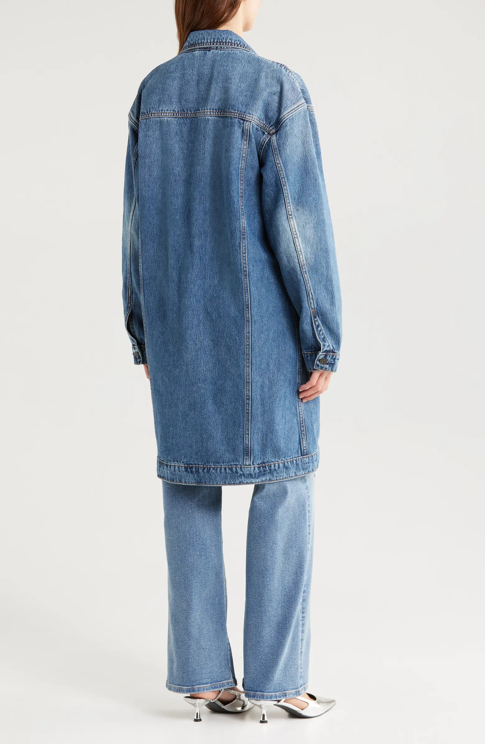 Full Length Denim Trucker Jacket | Nordstrom
