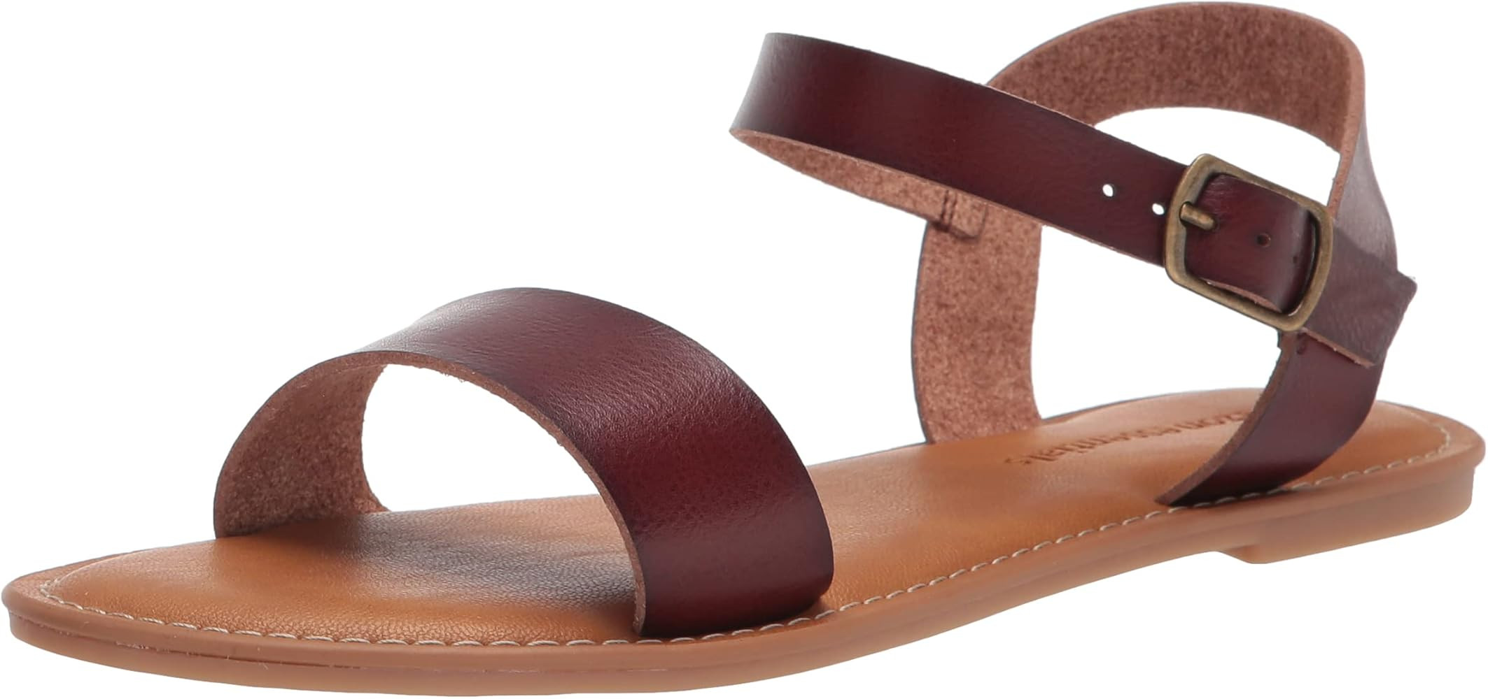 Amazon Essentials Women's Two Strap Buckle Sandal | Amazon (US)