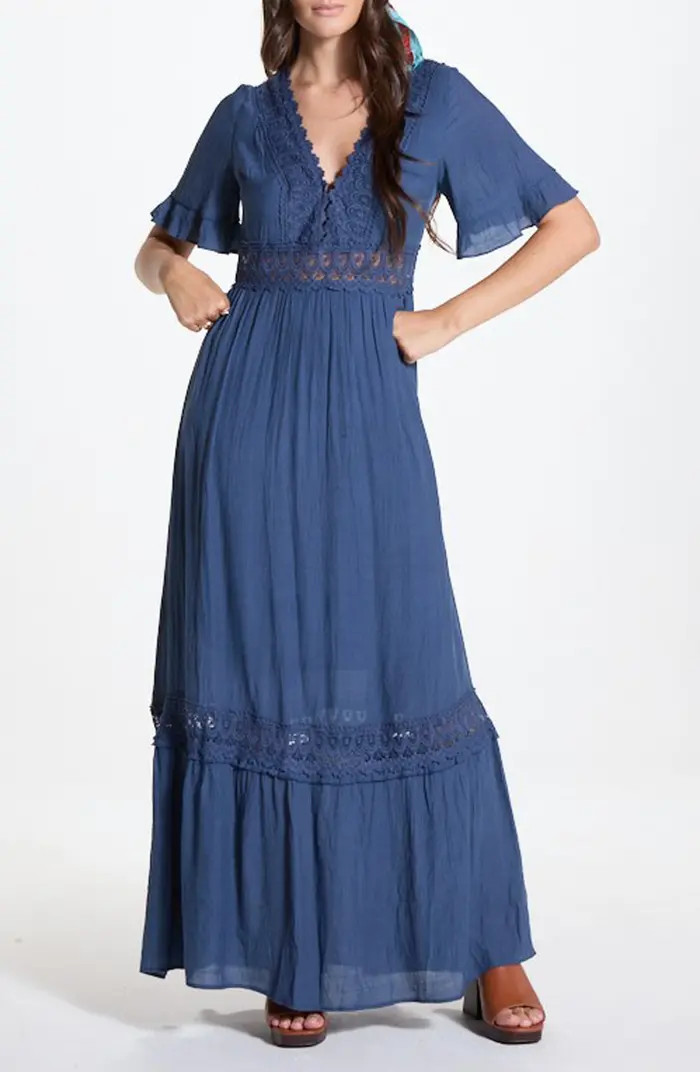 Short Sleeve Crochet Dress | Nordstrom Rack