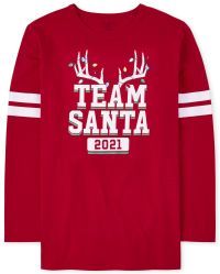 Unisex Adult Matching Family Team Santa Graphic Tee | The Children's Place