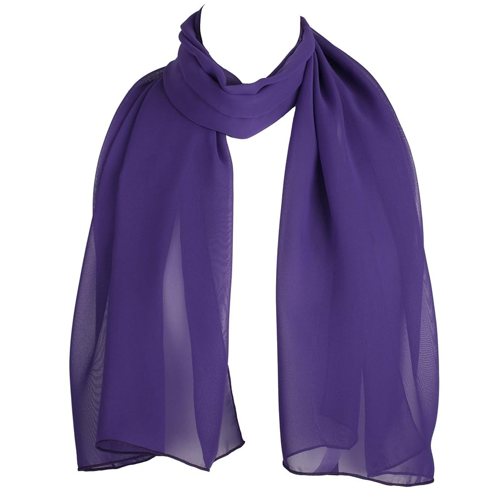 Hat To Socks Chiffon Scarf Sheer Wrap for Women | Amazon (UK)