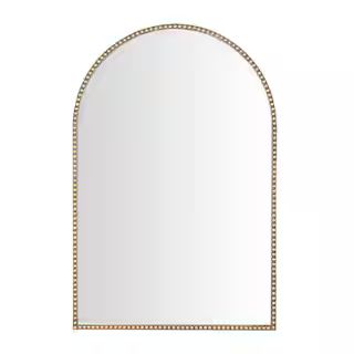 This item: Medium Arched Gold Antiqued Classic Accent Mirror (35 in. H x 24 in. W) | The Home Depot