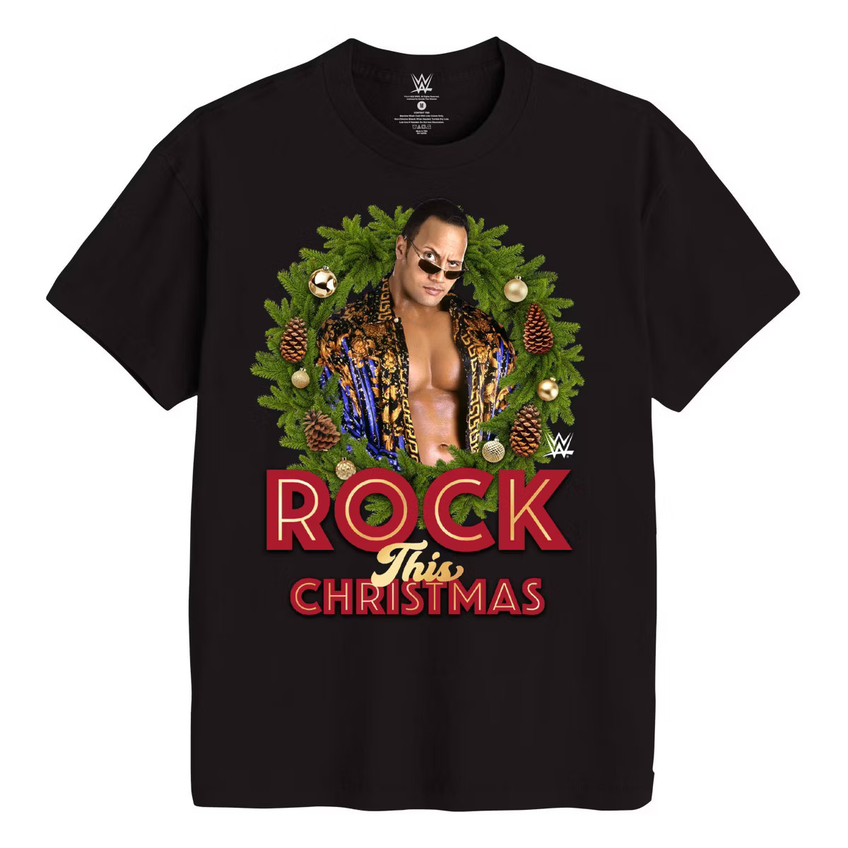 Men's Rock This Christmas Graphic T-Shirt - Black | Target