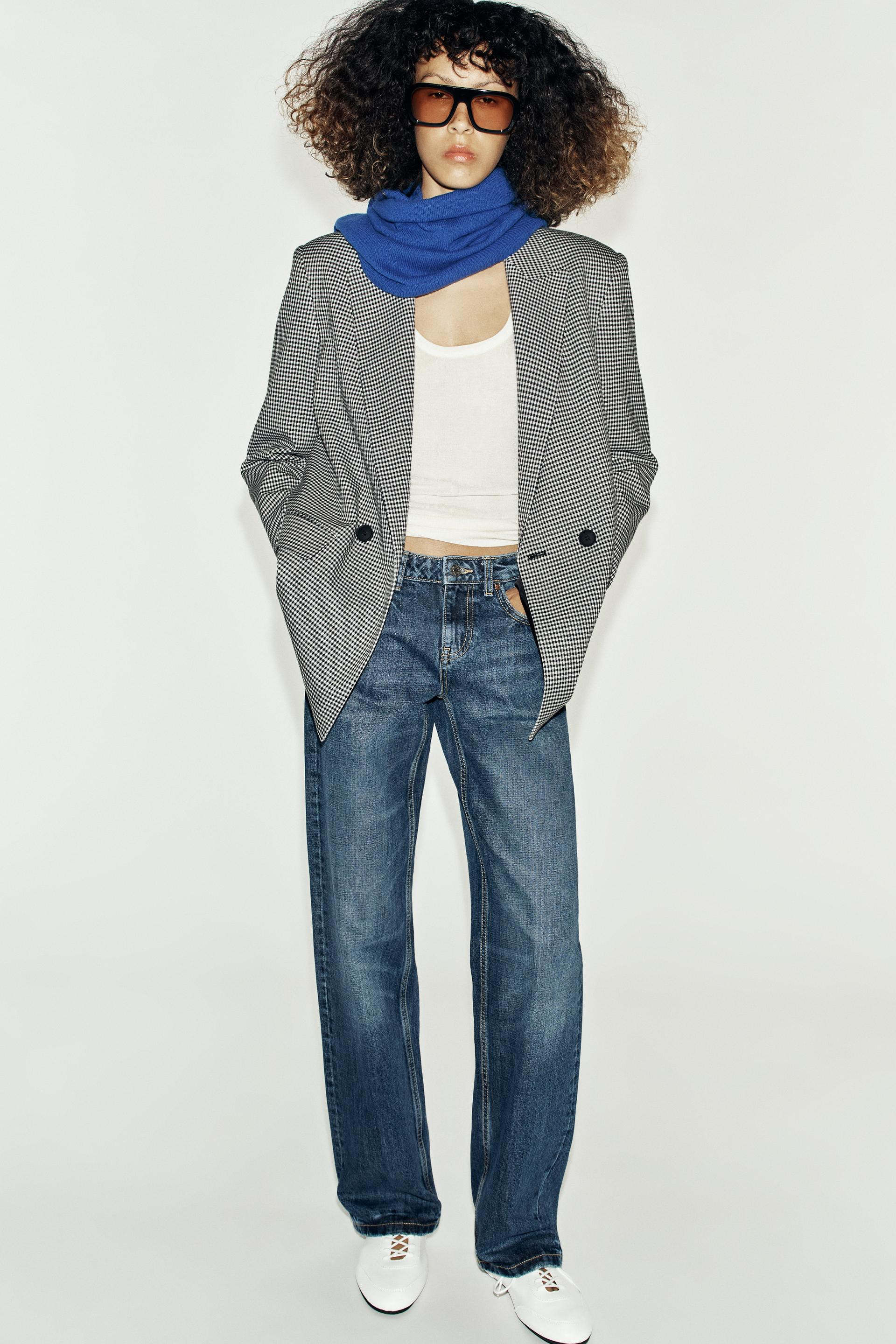Zara - Oversized Double-Breasted Blazer - Black - S - Woman | Zara US