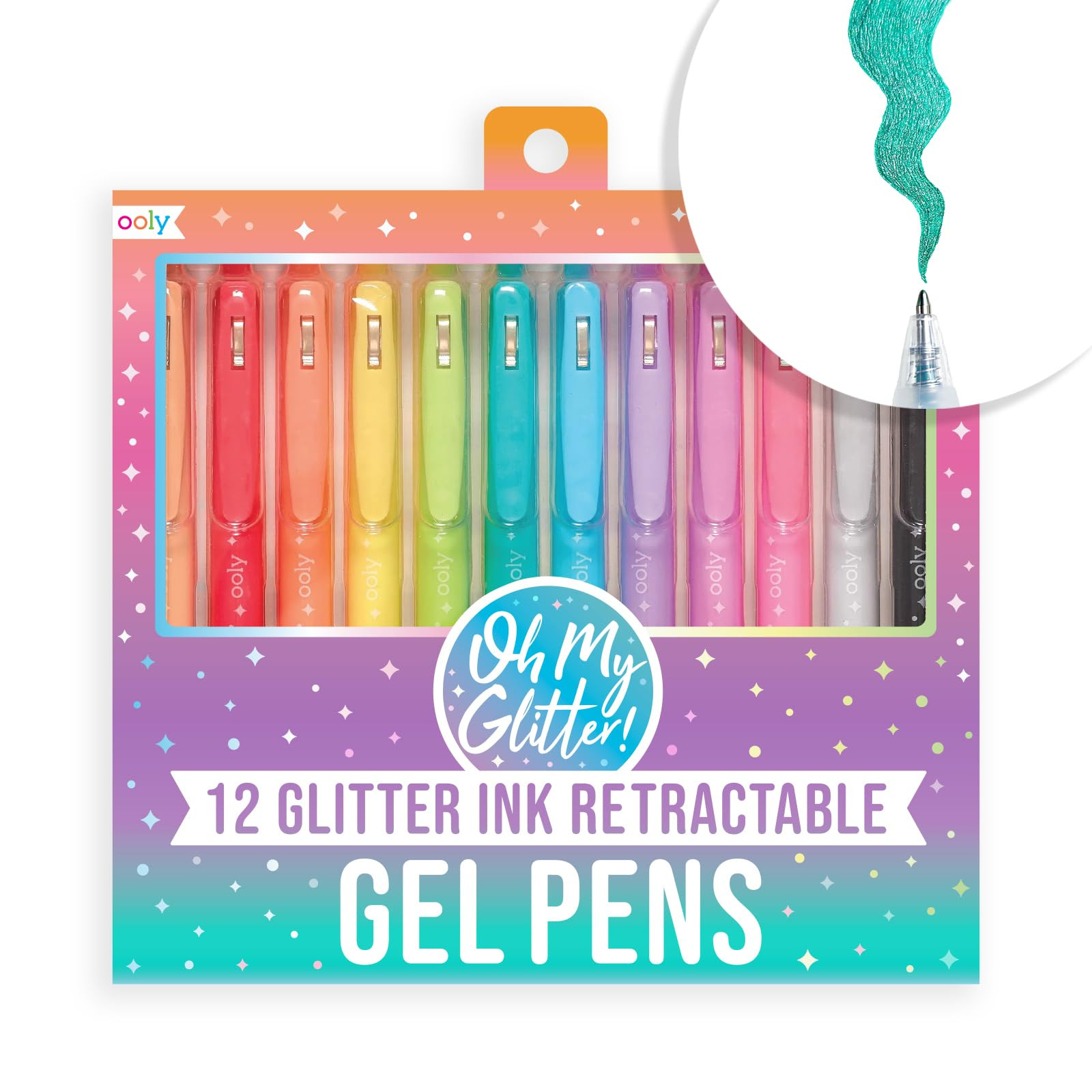 Ooly Oh My Glitter Gel Pens - Easter Activities for Kids, Set of 12 Cute School and Art Supplies ... | Amazon (US)