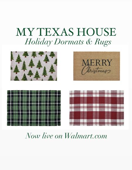 Our new holiday and Christmas doormats and layering rugs are now live on @Walmart! #walmartpartner #walmarthome 

#LTKHoliday #LTKSeasonal #LTKhome