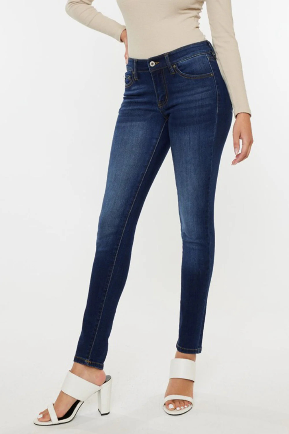 Mid Rise Gradient Skinny Jeans 5 | Casual Chic Boutique