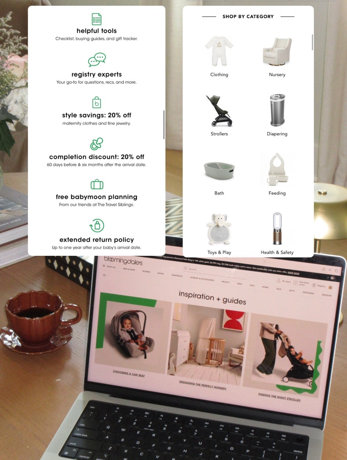 If you don’t know what to register for your baby shower, check out Bloomingdale’s Ultimate Checklist, their categories have everything you’ll need! @Bloomingdale's US #bloomiespartner 