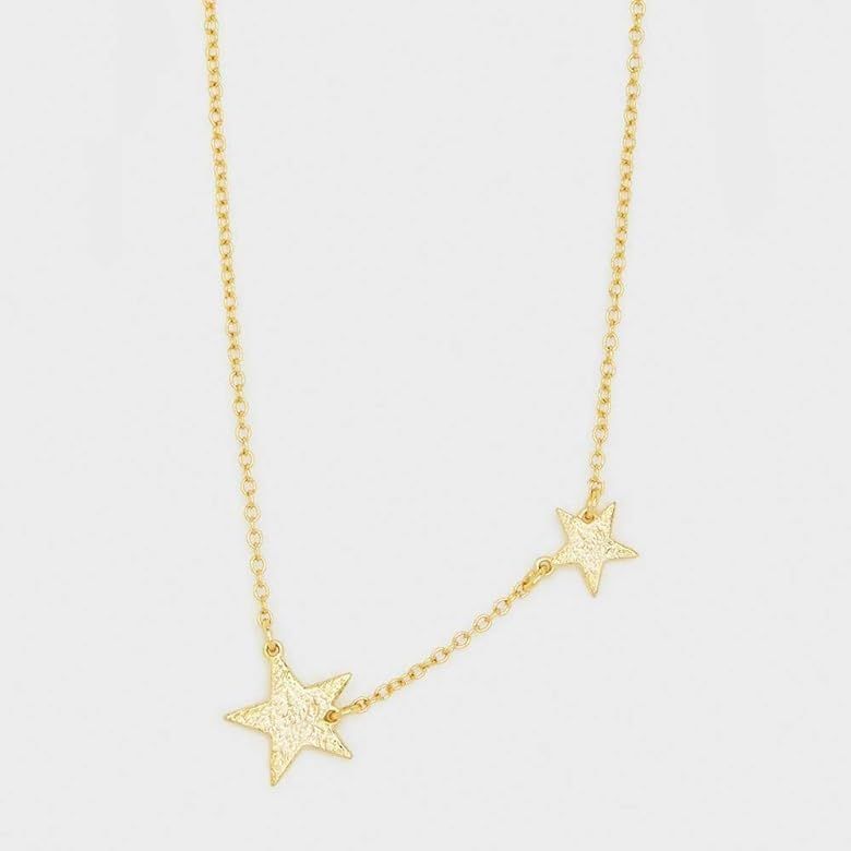 gorjana Women's Super Star Charm Necklace, 18K Gold or Silver Plated, 16 inch Strand Chain | Amazon (US)