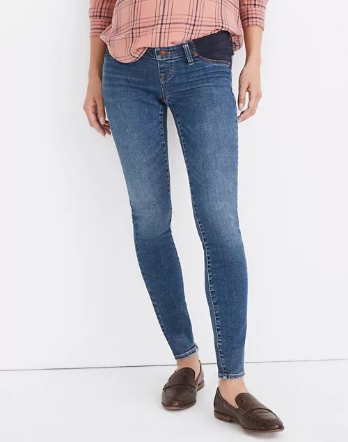 Maternity Side-Panel Skinny Jeans in Wendover Wash: Adjustable TENCEL™ Denim Edition | Madewell