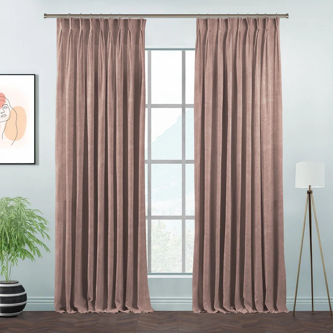 Pinch Plate Room Darkening Extra Long & Extra Wide Decorative Curtain - Single Panel | Wayfair North America