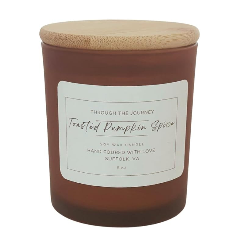 Through the Journey Toasted Pumpkin Spice 8 oz Soy Wax Candle | Amazon (US)