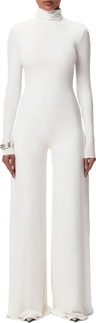 Sculpt Turtleneck Wide Leg Jumpsuit | Nordstrom