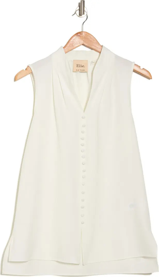 ELIE ELIE TAHARI Sleeveless Button Front Blouse | Nordstromrack | Nordstrom Rack