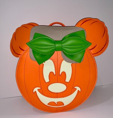 Disney Loungefly Backpack Minnie Mouse Pumpkin Halloween Glow in the Dark NWT | eBay US