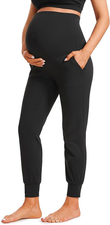 CRZ YOGA Womens Butterluxe Maternity Joggers with Pockets 27" - Workout Activewear Yoga Pregnancy... | Amazon (US)