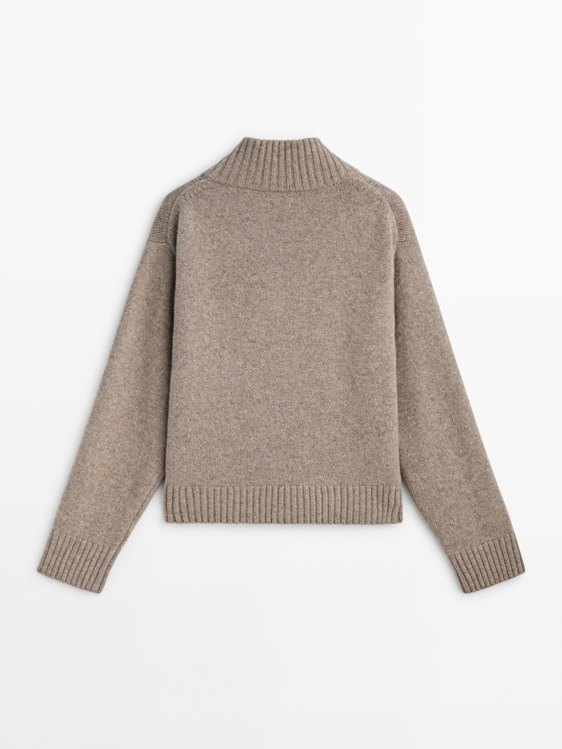 High V-neck wool blend sweater  £89.95 | Massimo Dutti UK