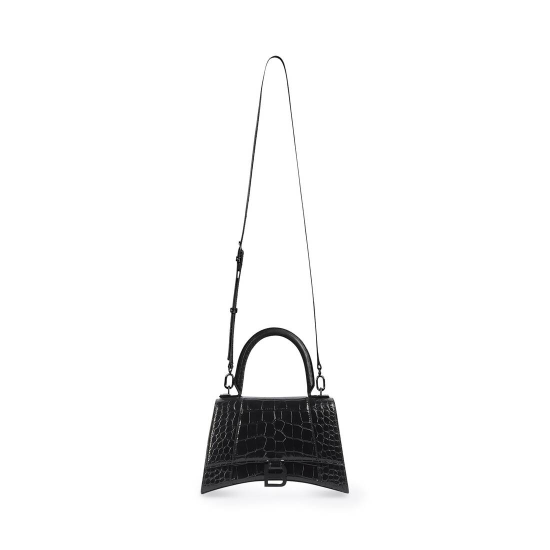 hourglass xs handbag crocodile embossed | Balenciaga