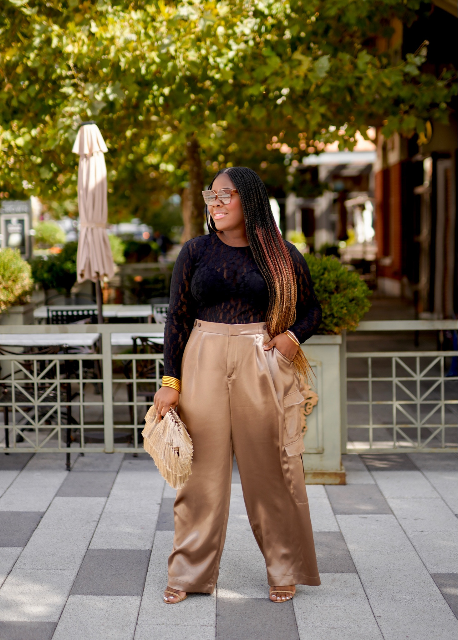 These satin pants from Target at giving!!! I sized up for a more loose for and im obsessed!!! The best part is that it’s under $40 !!!! 

#LTKmidsize #LTKHoliday #LTKSeasonal